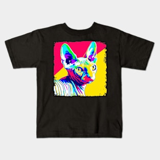 Sphynx Pop Art - Cat Lover Gift Kids T-Shirt